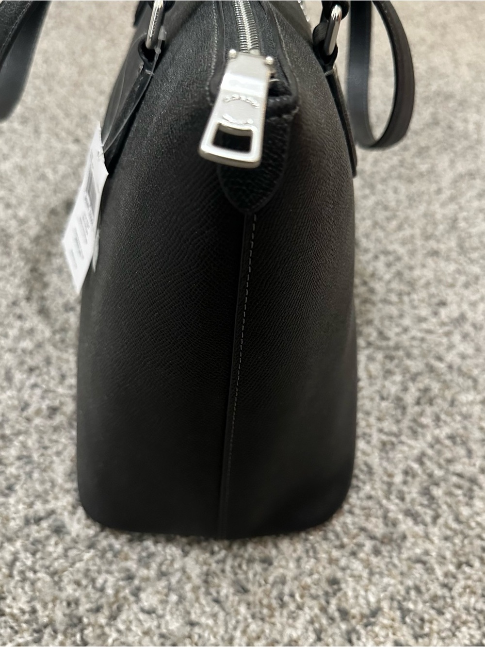 NWT Coach Gallery Tote CH285 Black Crossgrain Leather Silver - Picture 5 of 16